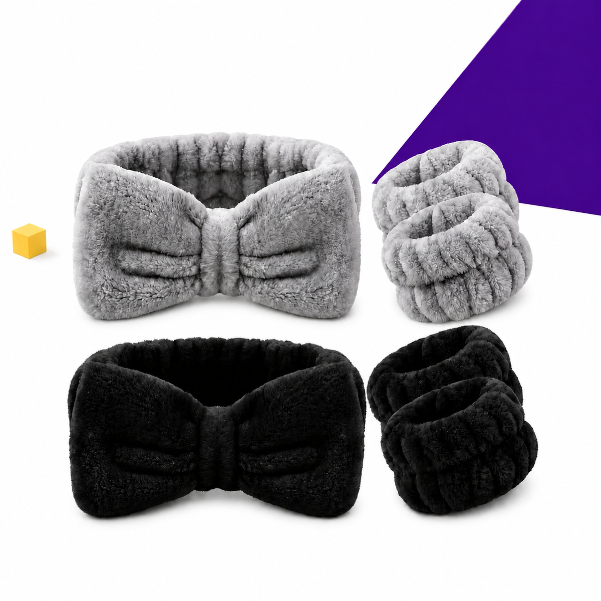 Spa Headband & Wristbands Set